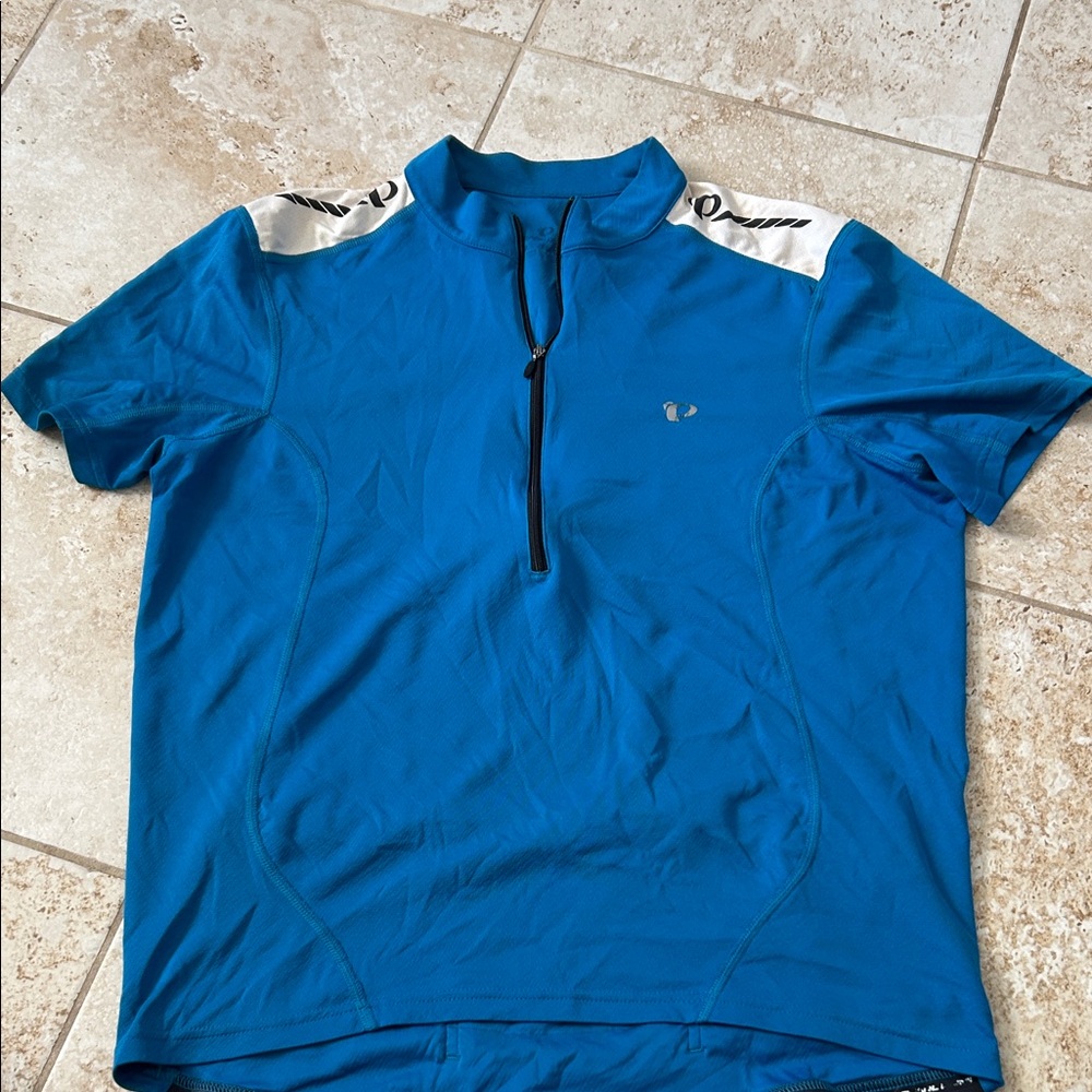 Pearl Izumi Blue and White Men's Jersey